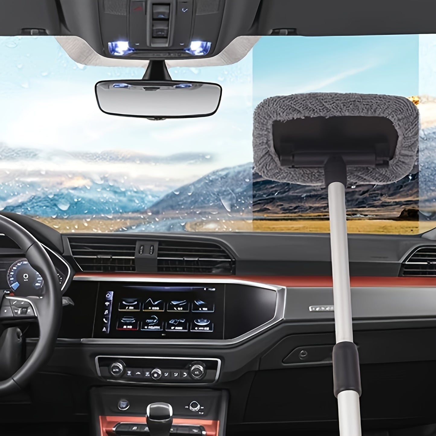 Brosse télescopique pour pare-brise d'automobile