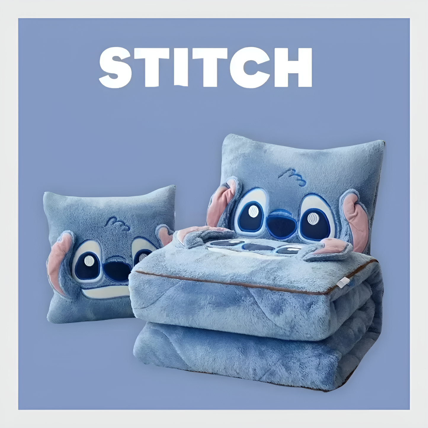 l’Oreiller et Couverture 2-en-1 Stitch -Quebecool™