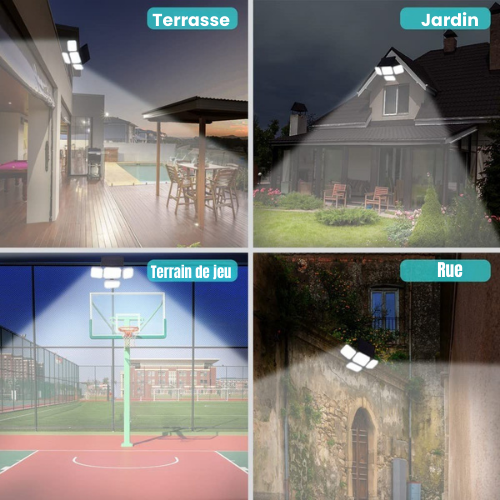 GlowGuard™ – Lampe Solaire Extérieure à Capteur Intelligent.