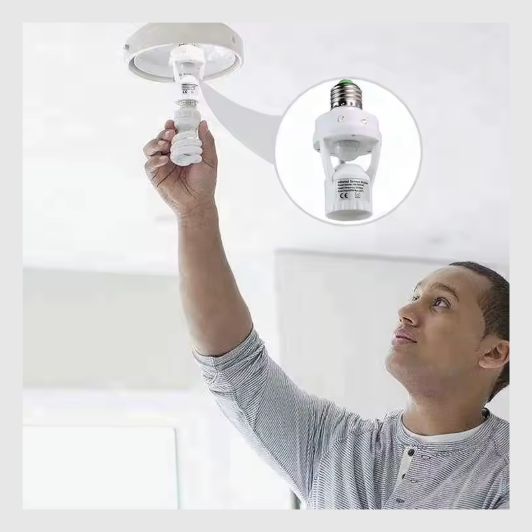 Douille de lampe à détecteur de mouvement