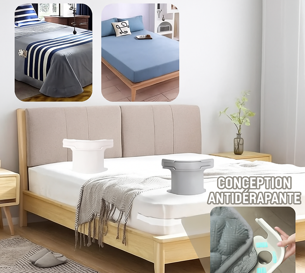 FixeDrap™ – Sangles de Maintien pour Draps