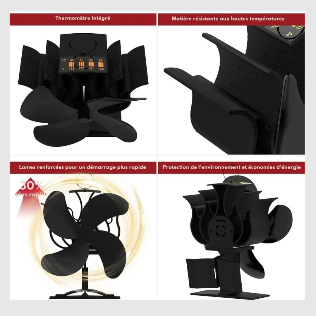 Ecofire™-Ventilateur De Poêle a Bois