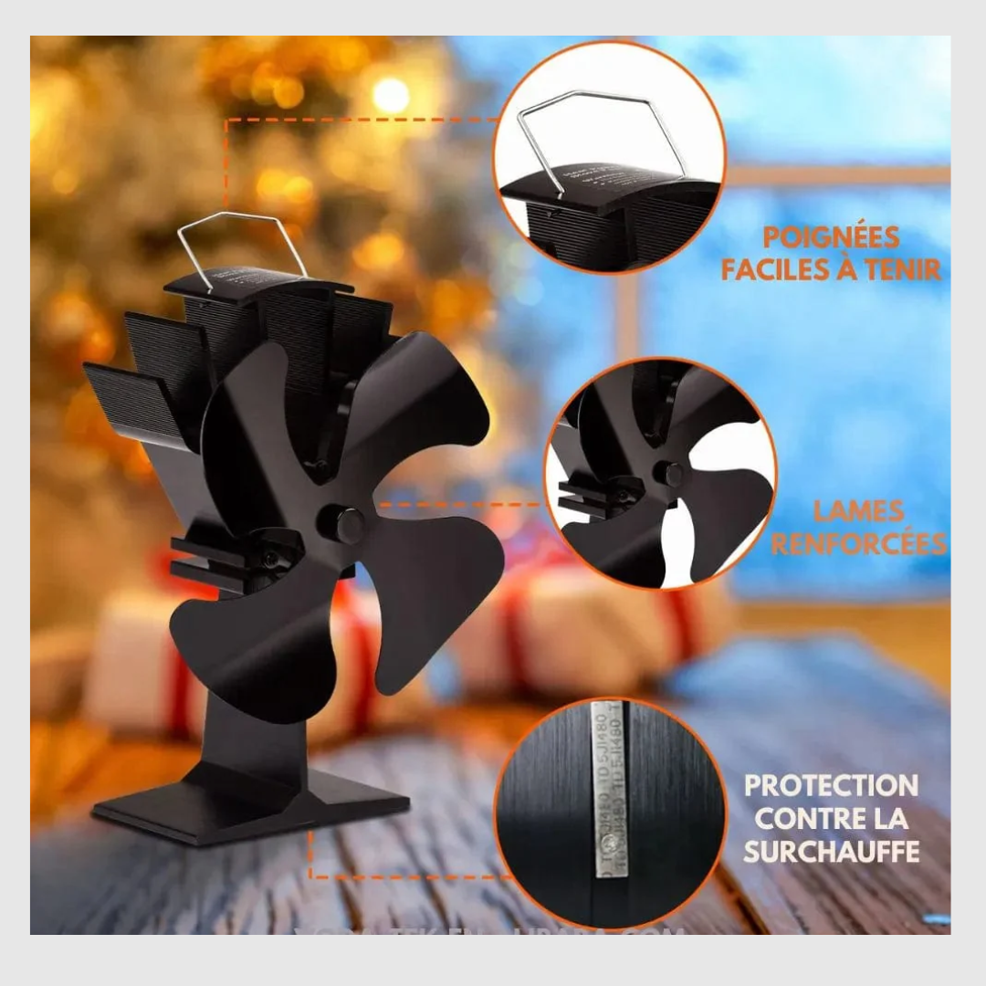Ecofire™-Ventilateur De Poêle a Bois