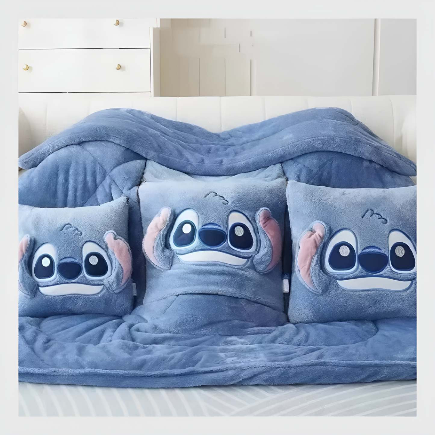 l’Oreiller et Couverture 2-en-1 Stitch -Quebecool™