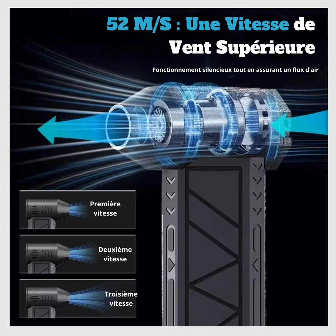 DéneigePro™ Ventilateur puissant à flux d'air canalisé pour un déneigement rapide
