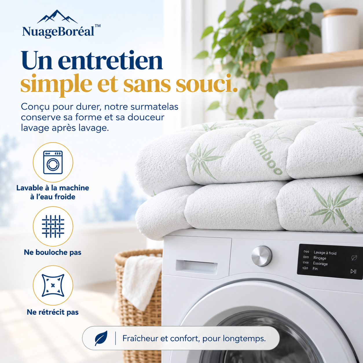 NuageBoréal™ — Surmatelas Confort