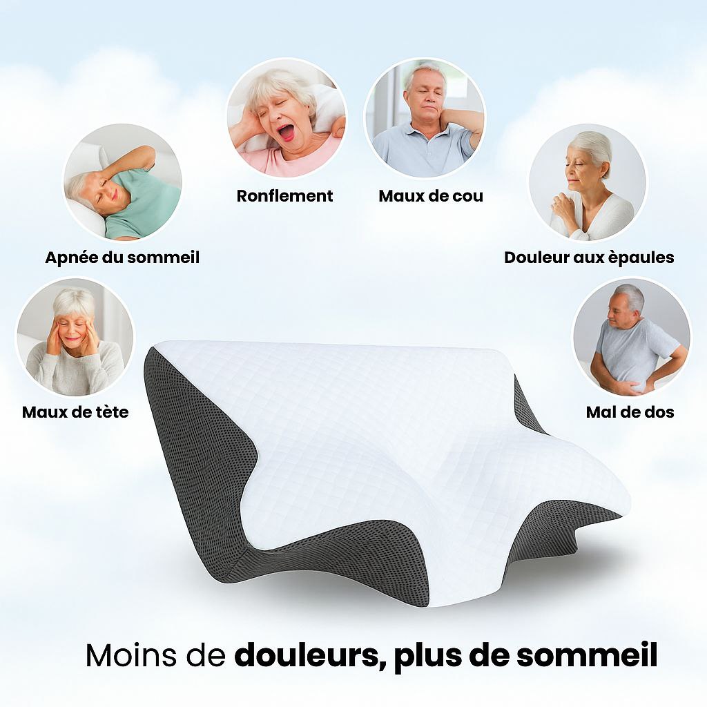 NeckRest™- Oreiller Médical Ergonomique : Confort et Bien-être au Quotidien