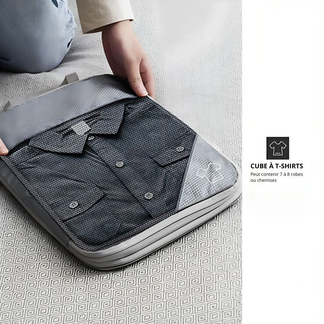Pack de 5 Cubes de Compression — Optimisez votre espace de rangement