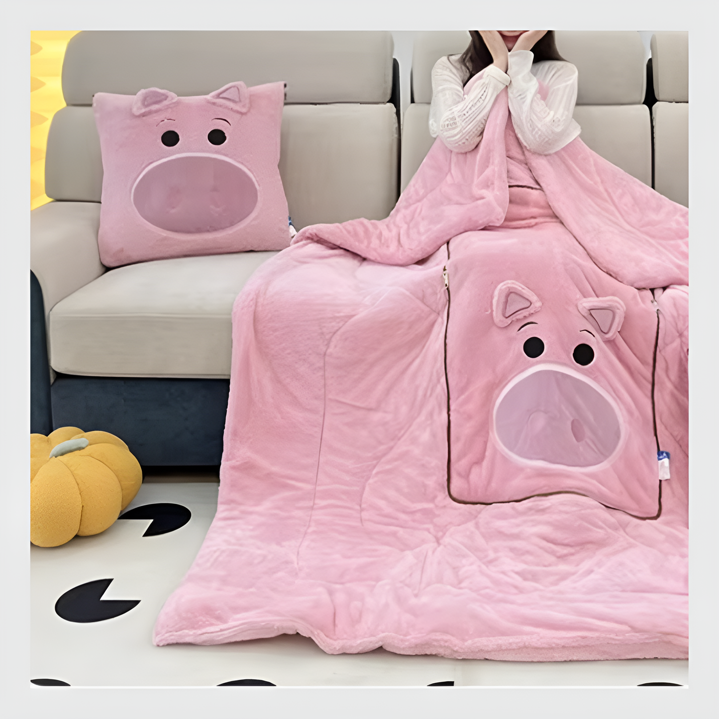 l’Oreiller et Couverture 2-en-1 Stitch -Quebecool™