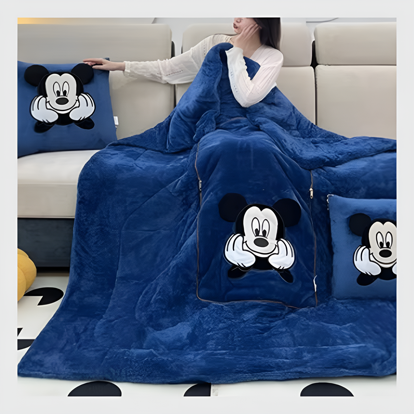 l’Oreiller et Couverture 2-en-1 Stitch -Quebecool™