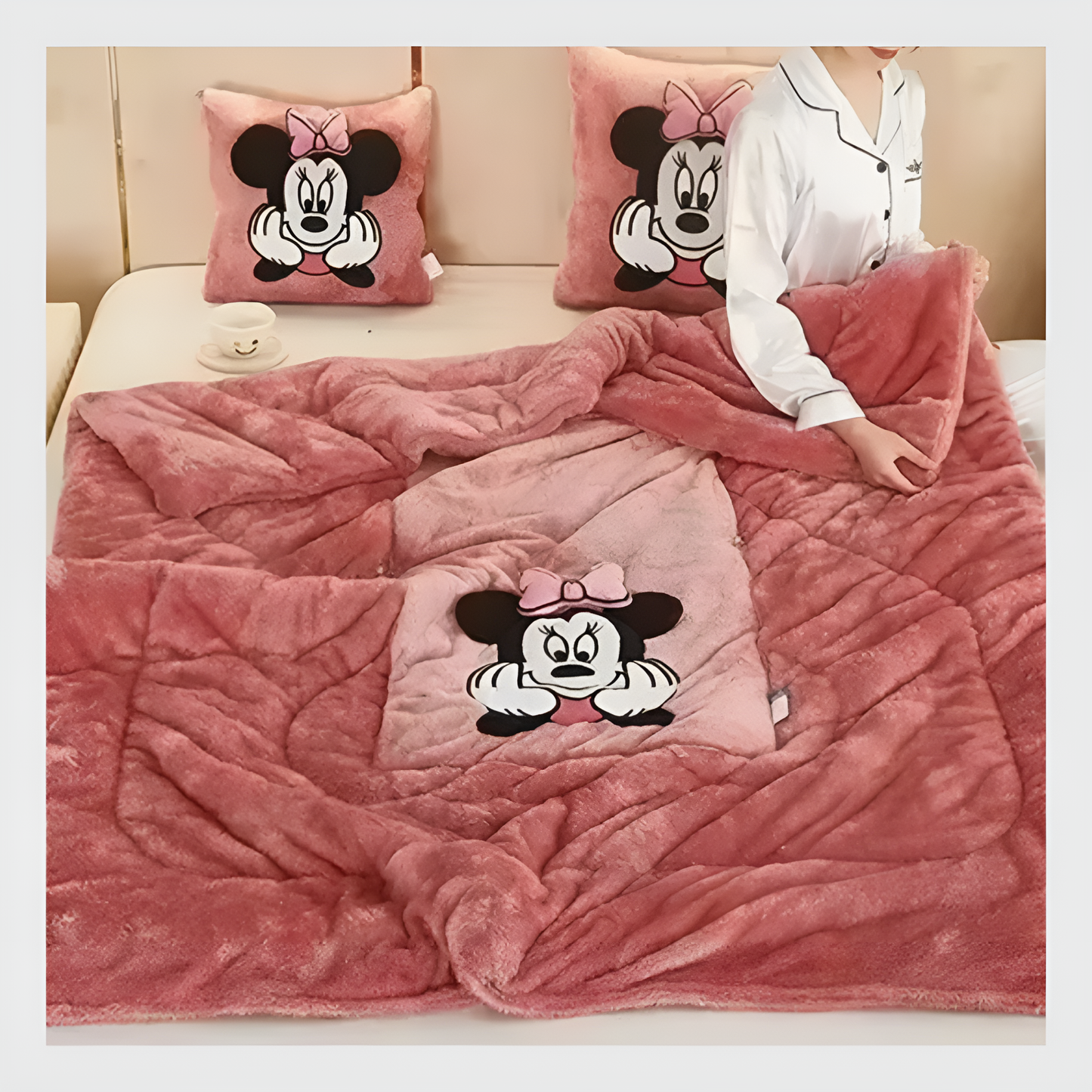 l’Oreiller et Couverture 2-en-1 Stitch -Quebecool™