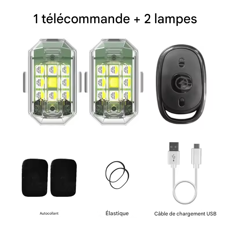 Lumière Stroboscopique LED 7 Modes – Performance et visibilité maximale