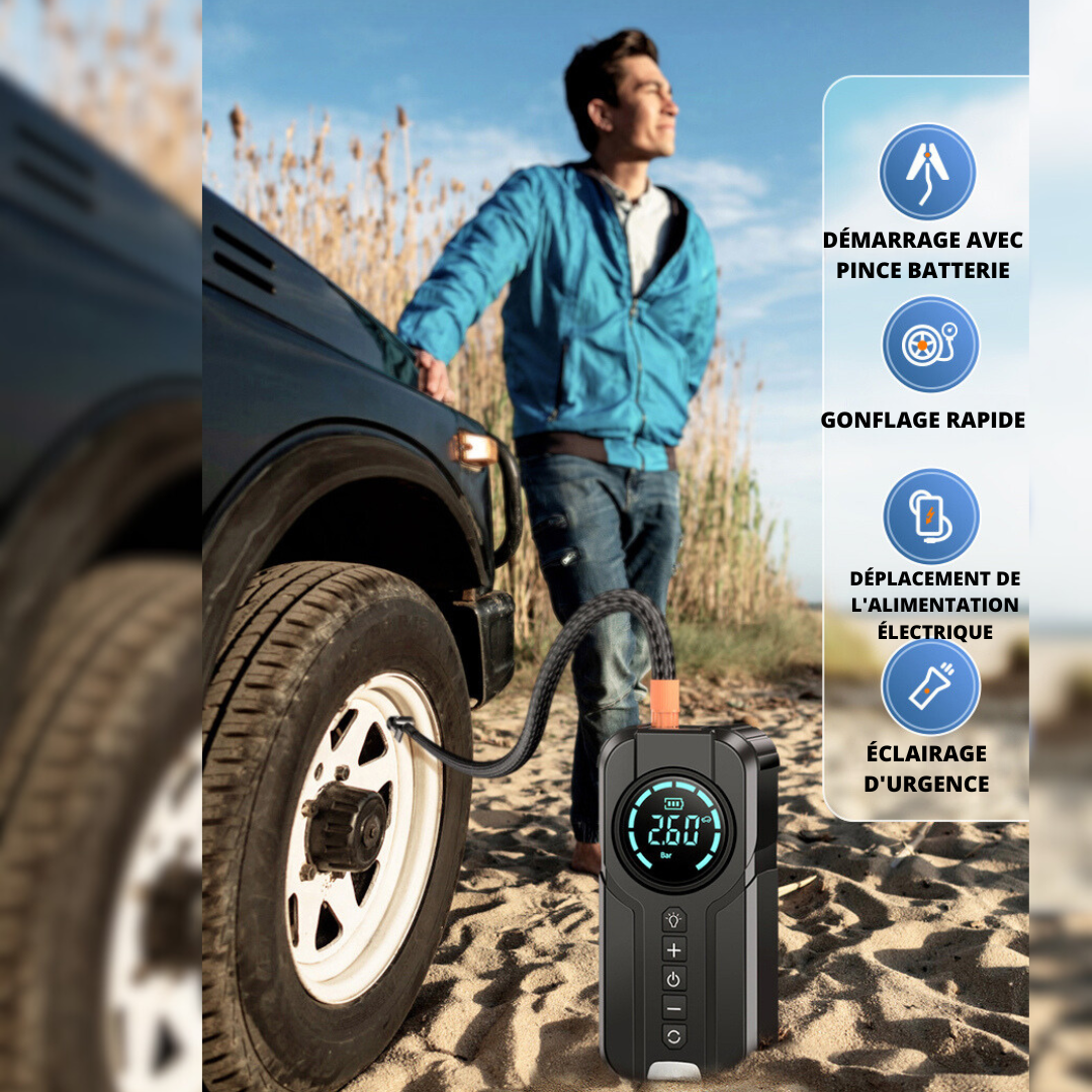 Gonfleur de pneus portable sans fil