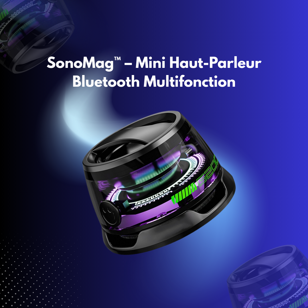 SonoMag™ – Mini Haut-Parleur Bluetooth Multifonction