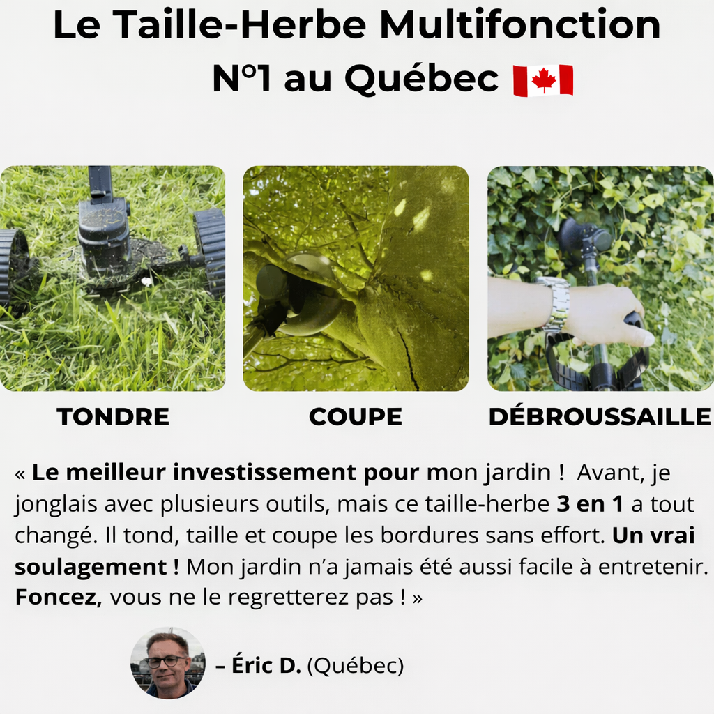 Trimax™ – Taille-Herbe 3-en-1 Sans Fil