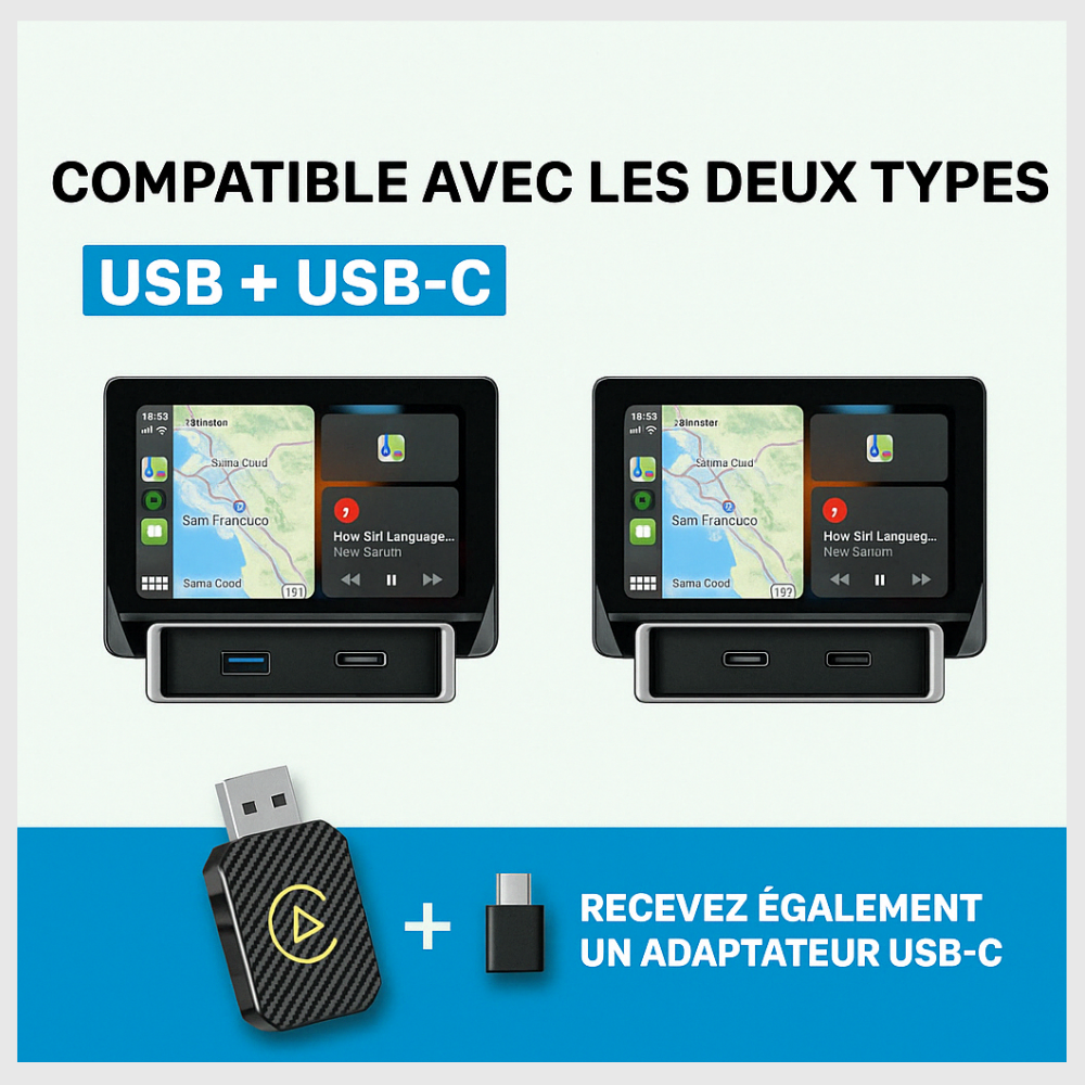 CarLink Pro™ - Adaptateur sans fil CarPlay