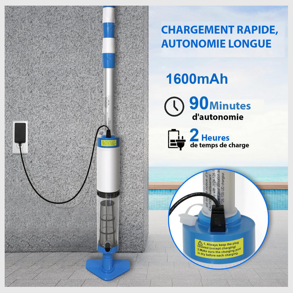 ClearWave™Aspirateur de piscine sans fil