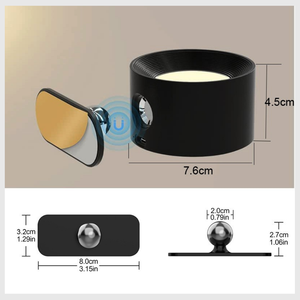 Lampe murale led sans fil