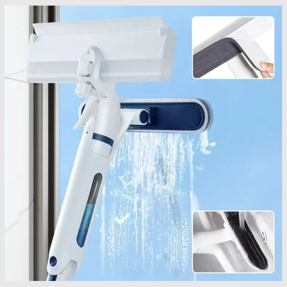 ClairVue™ – Nettoyeur de Vitres 3-en-1 Télescopique