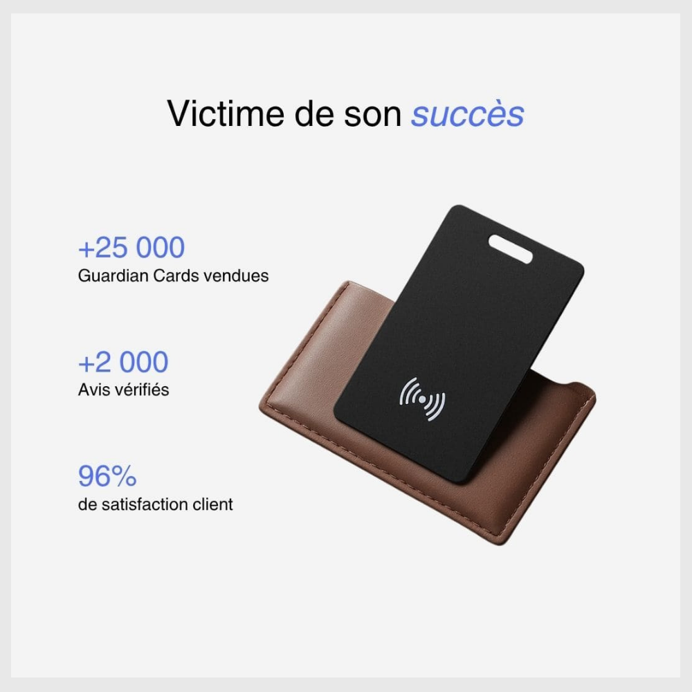 Trackit™ – Carte de Suivi GPS Élégante et Discrète