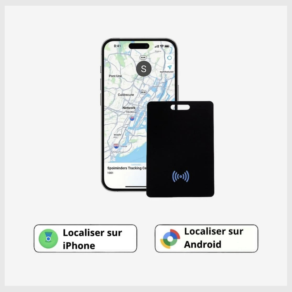 Trackit™ – Carte de Suivi GPS Élégante et Discrète
