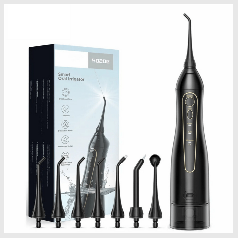 Appareil de nettoyage des dents à jet d'eau 4-en-1