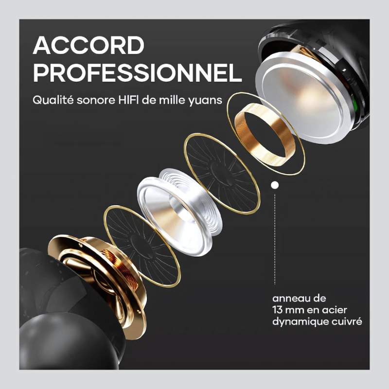 Écouteurs Bluetooth à réduction de bruit Quebecool™