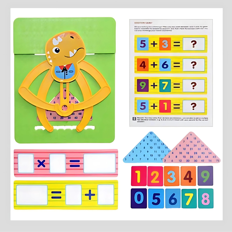 Jeu educatif mathematique en bois-tableau darithmetique montessori