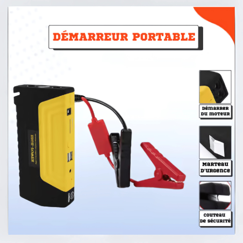 PowerAir™ - Démarreur portable avec compresseur d’air (Paquet Complet)