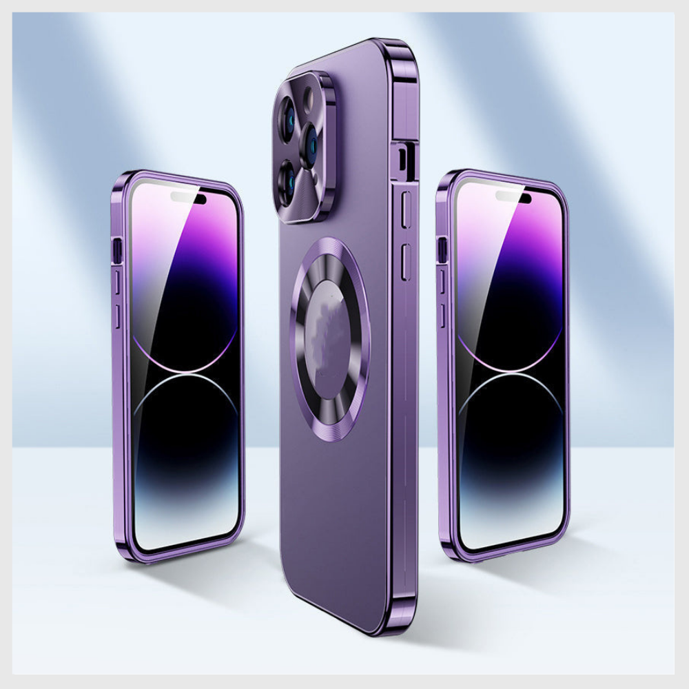 Coque magnétique en métal à fixation rapide pour iPhone