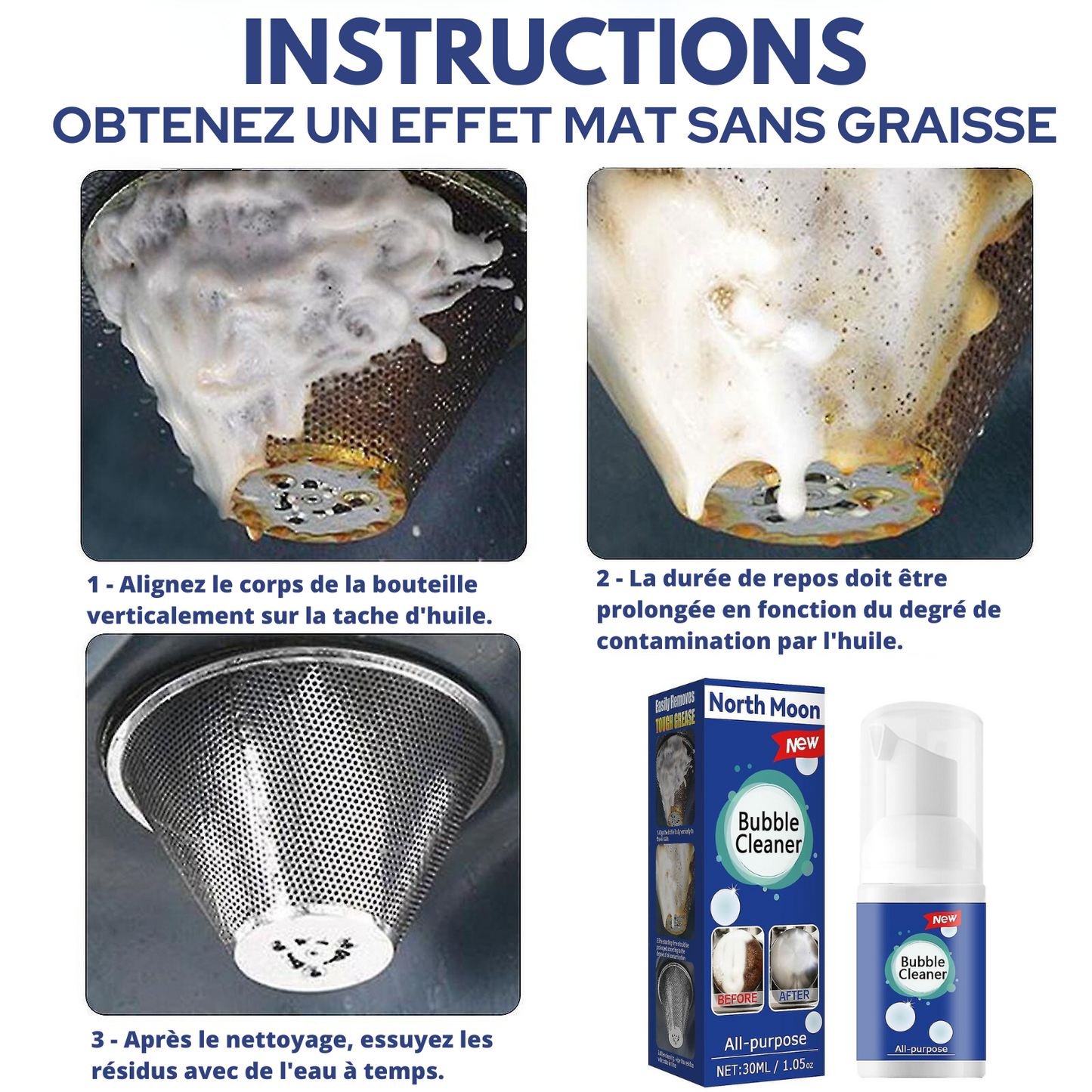 Nettoyant de bulles multifonctionnel tout usage