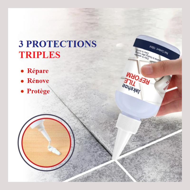 Mastic imperméable bouche-carreaux