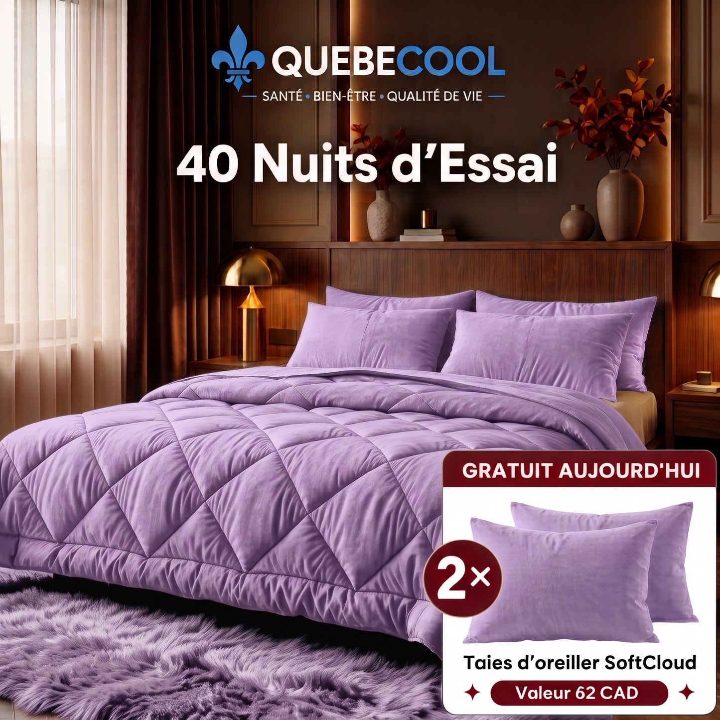 DouxNid™ – Couette Matelassée Ultra-Douce 4 Saisons