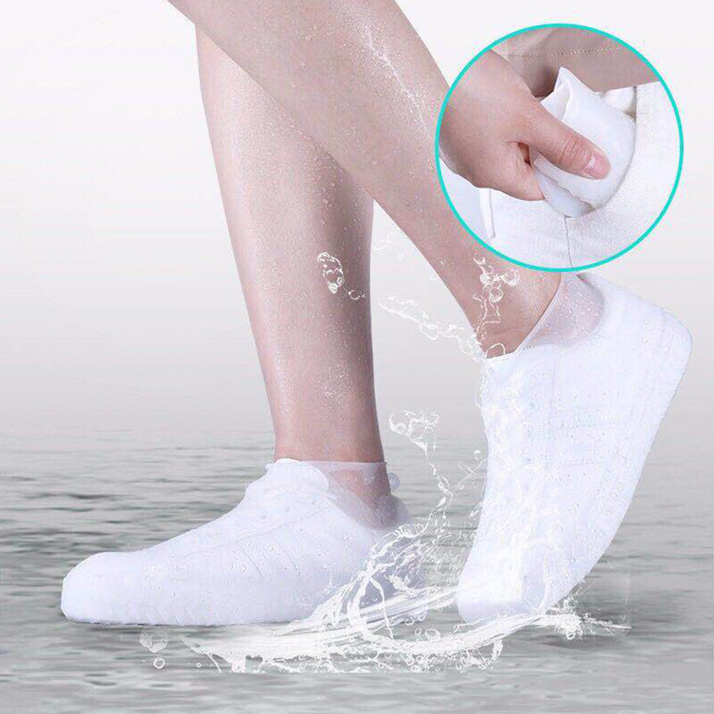 Sur-chaussures unisexes en silicone imperméables