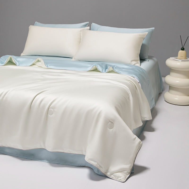 Couette rafraîchissante d'été brodée