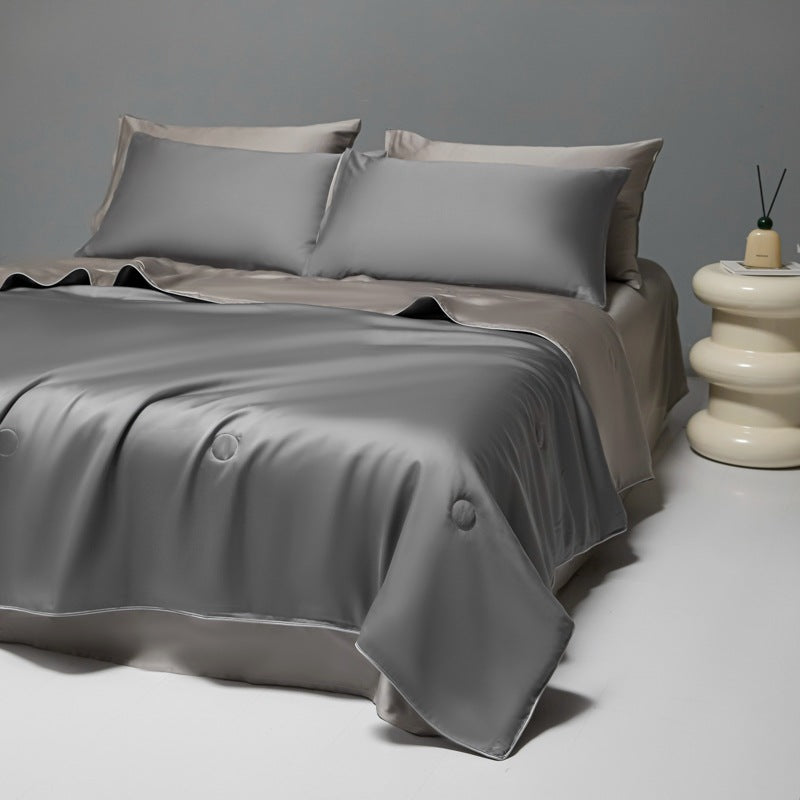 Couette rafraîchissante d'été brodée