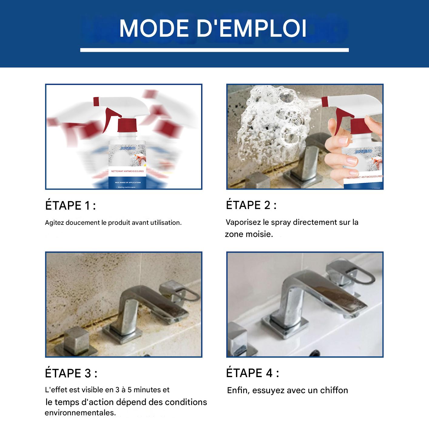 Mousse nettoyante anti-moisissure