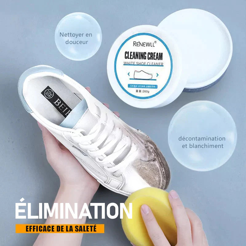Crème Nettoyante pour Chaussures Blanches : Une Propreté Étincelante Assurée