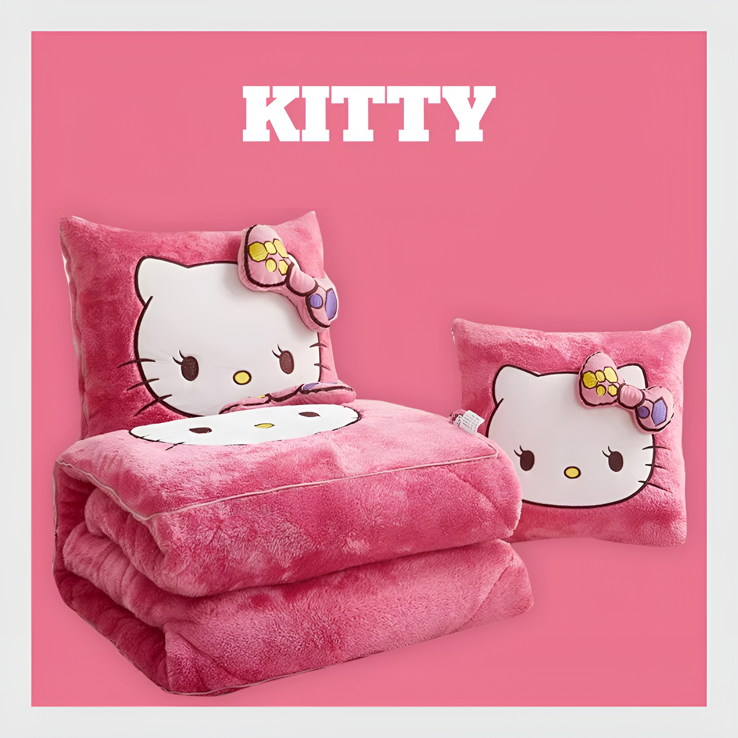 l’Oreiller et Couverture 2-en-1 Stitch -Quebecool™