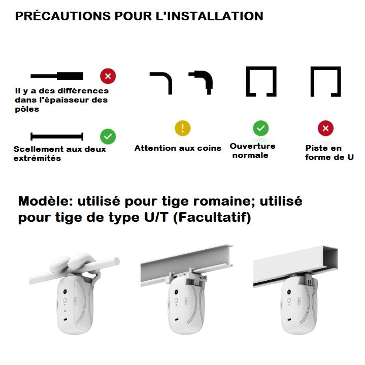 Robot De Rideau Intelligent Sans Fil