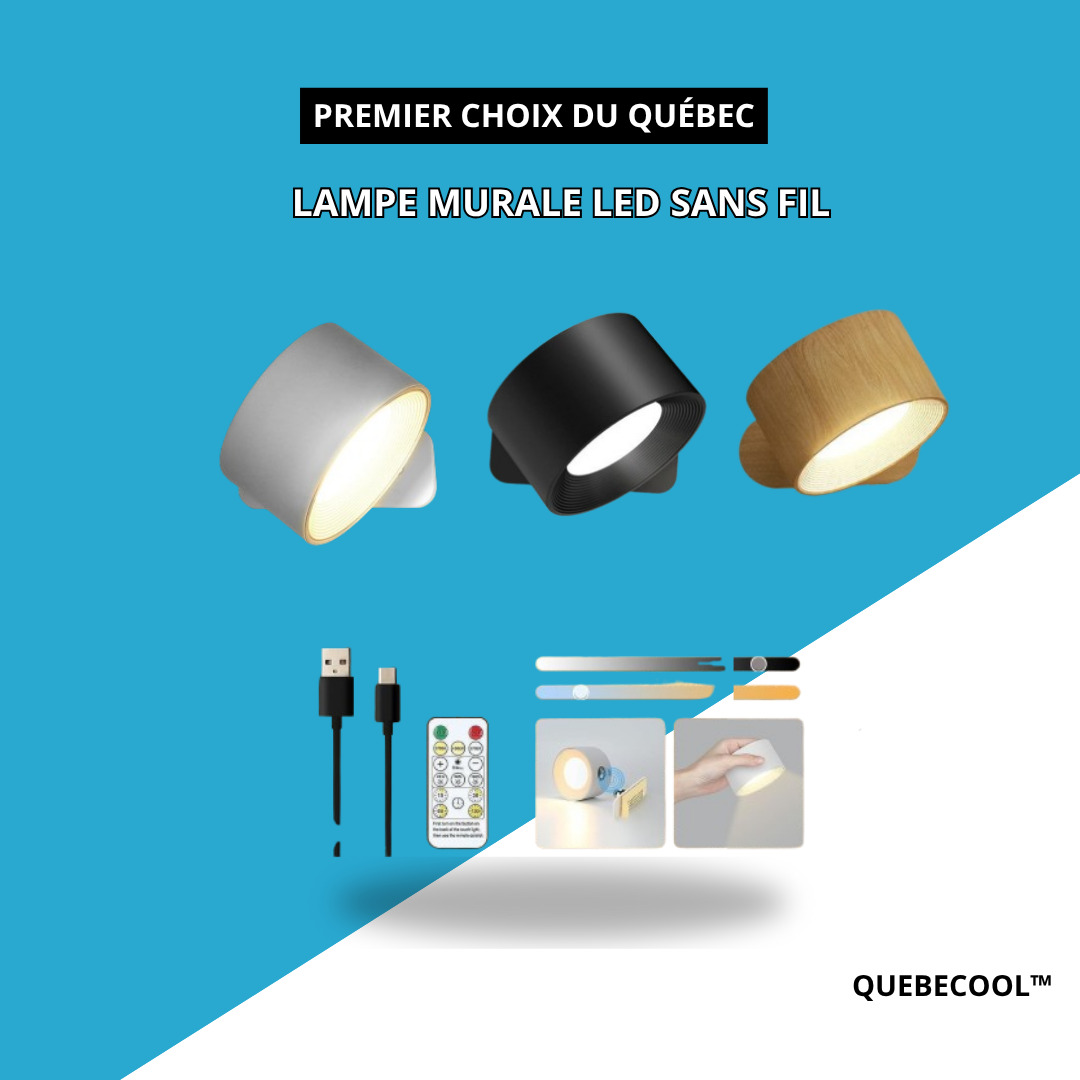 Lampe murale led sans fil