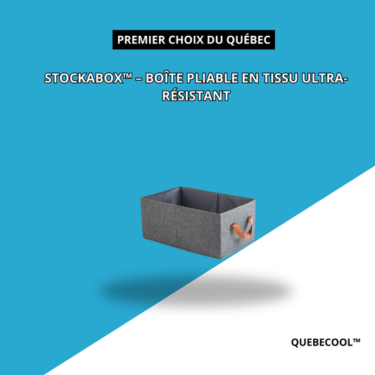 StockaBox™ – Boîte Pliable en Tissu Ultra-Résistant