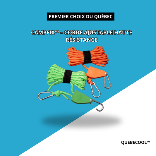 CampFix™ – Corde Ajustable Haute Résistance