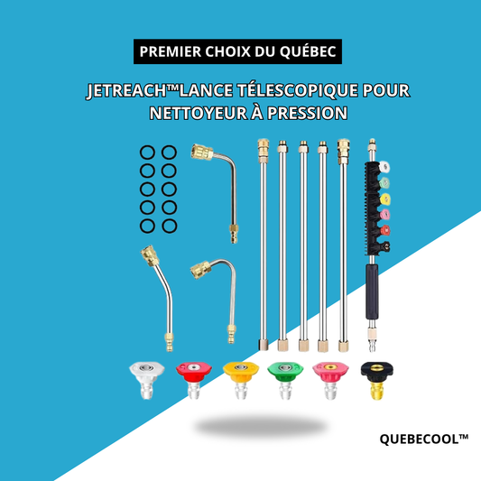 JetReach™Lance Télescopique pour Nettoyeur à Pression