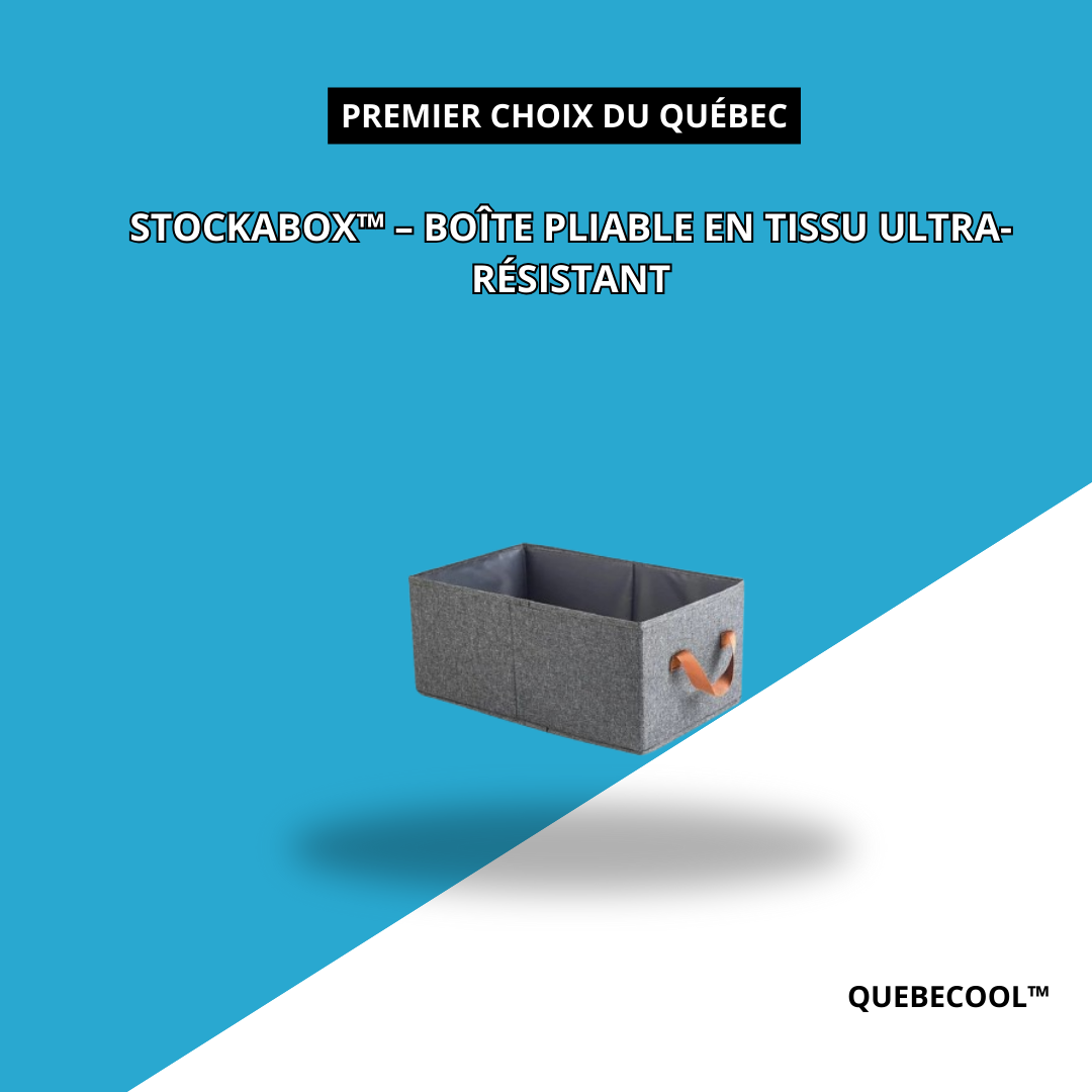 StockaBox™ – Boîte Pliable en Tissu Ultra-Résistant