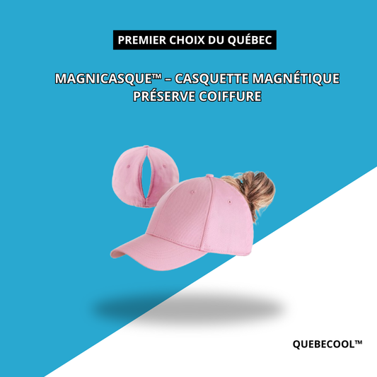 MagniCasque™ – Casquette Magnétique Préserve Coiffure
