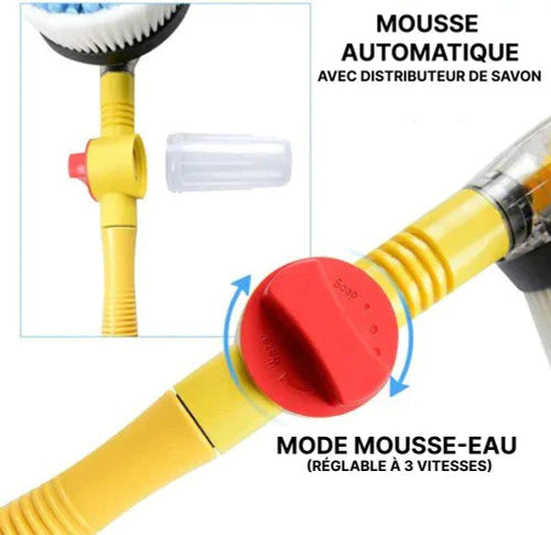 Brosse rotative professionnelle en mousse pour lavage de voiture