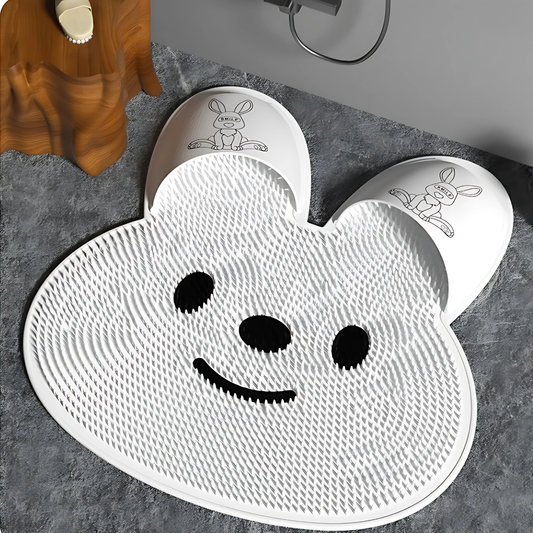 Tapis de bain massant lapin