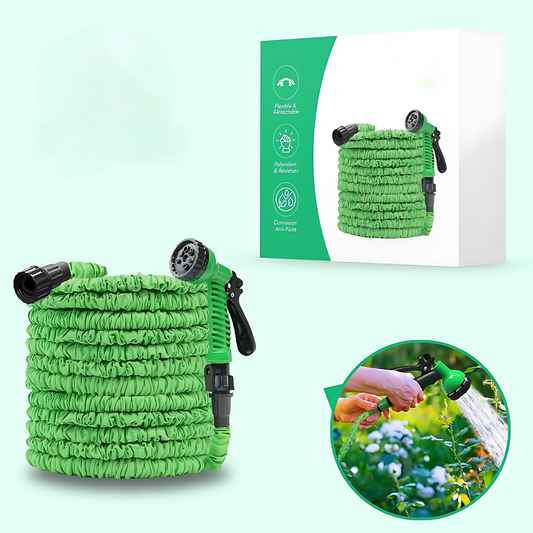 JetFlex™|Tuyau d’arrosage extensible|8 modes de jets haute pression