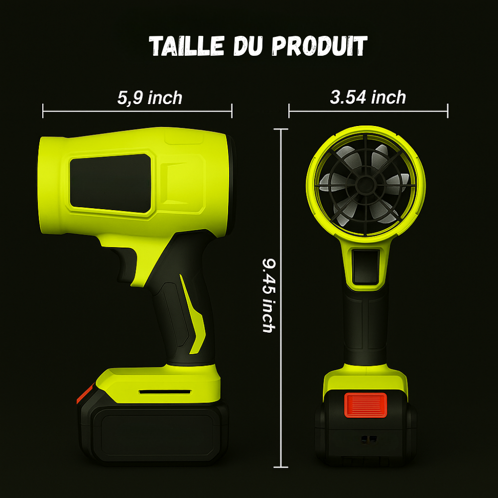 AeroFlex™ – Souffleur Sans Fil Ultra-Léger & Polyvalent